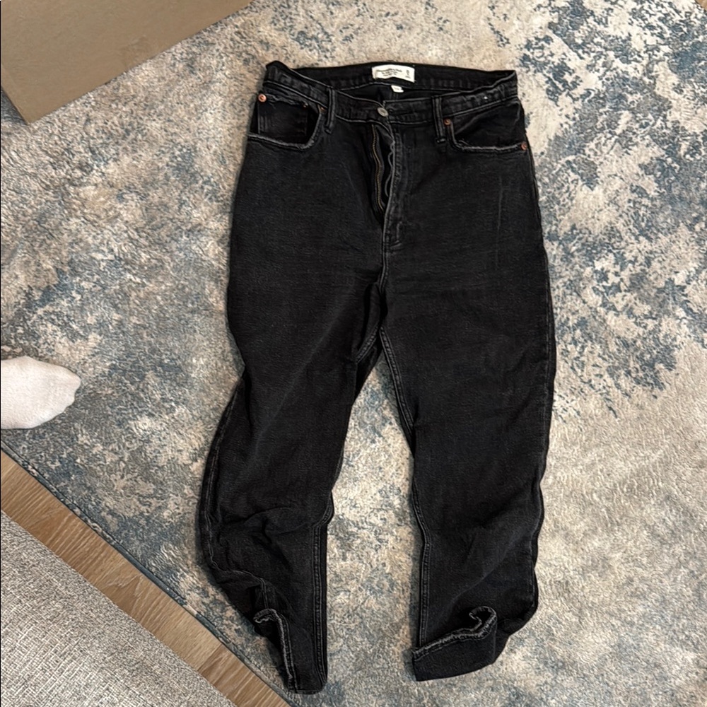 Abercrombie & Fitch Black Ultra High Rise Jeans